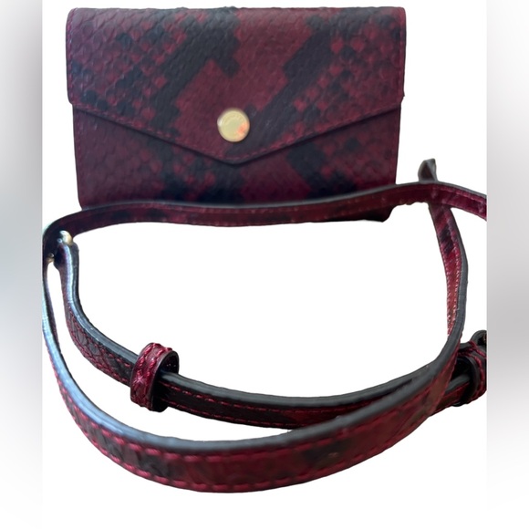 Michael Kors Crossbody Wallet Burgundy - Picture 2 of 8